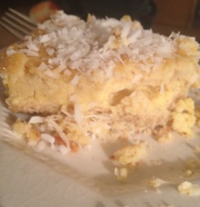 looks like a lemon bar... tastes like a lemon bar...