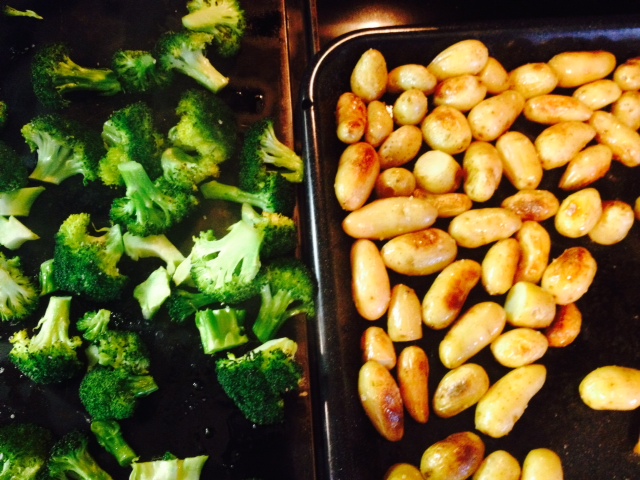 potatoes and broccoli